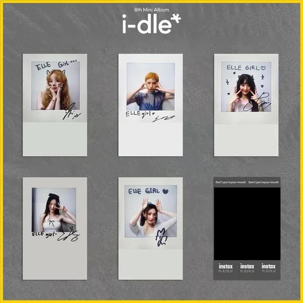 Карточки i-dle Фотокарточки We are (G)I-DLE кпоп карты Коллекционная карточка 5.4*8.6cm 5 шт