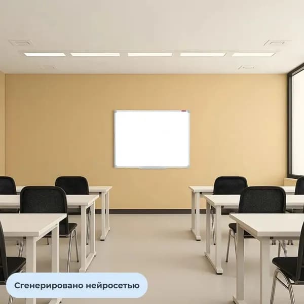 Доска магнитно-маркерная 80х100см лак, алюминиевая рама,(набор из 1 шт)