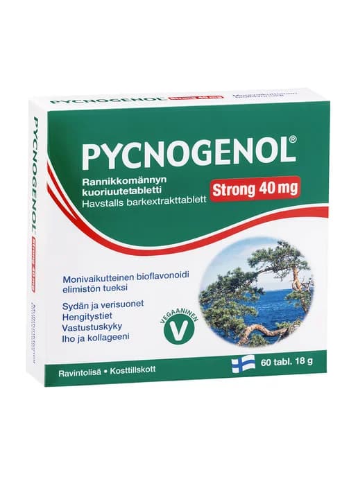 Витамины пикногенол Pycnogenol Strong, 60 шт