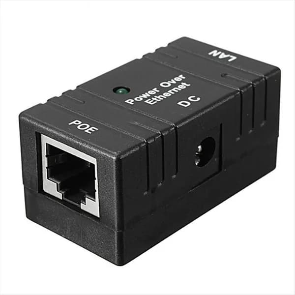 Инжектор питания BJW POE 100 Мбит/с 5 В 12 В 24 В 48 В/1 А для адаптера модуля IP-камеры - черный