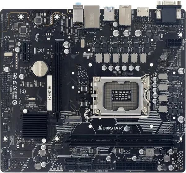 Материнская плата LGA 1700 DDR5 Micro-ATX Intel H610 Biostar H610MH D5