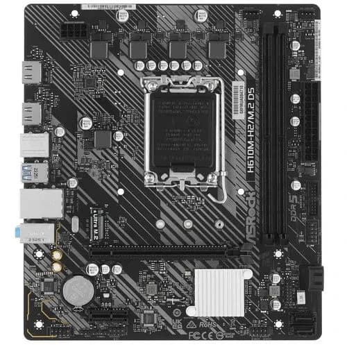 ASRock H610M-H2/M.2 D5 [LGA 1700, Intel H610, 2xDDR5-5600 МГц, 1xPCI-Ex16, 1xM.2, Micro-ATX], Материнская плата