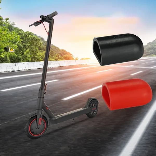 Силиконовые защитные накладки для подставки самоката Xiaomi Mi Electric Scooter M365 и ES2, красные