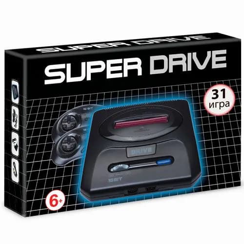 Игровая приставка 16-bit Super Drive Classic (31 игра)