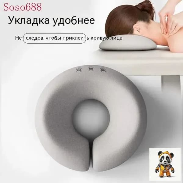 Подушка для косметической кровати, U-образная подушка для лица для массажного стола