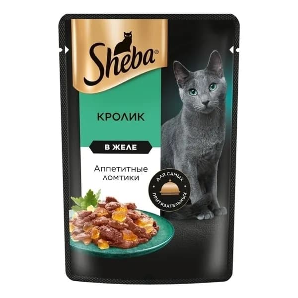 Влажный корм Sheba Ломтики в желе с кроликом для кошек 75 г