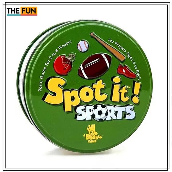 Настольная игра Доббль/ Дубль Spot it! Spots Спорт- отличное развлечение для всей семьи и забавный подарок на Рождество!