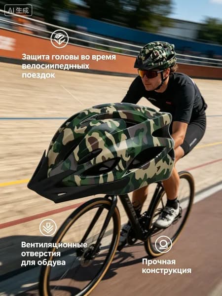 Нашлемник велосипедный, размер: 54-61