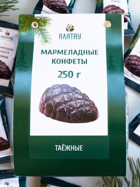 Мармелад натуральный Алатау, Таежный, 250 гр, полезные сладости