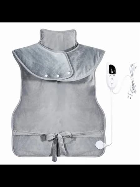 Электроодеяло для плеч и шеи серое