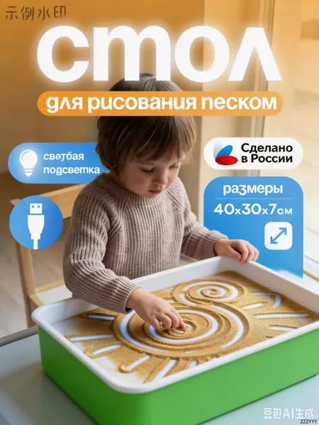 световой стол для рисования песком рисование песком для детей С двумя мешками песка,usb
