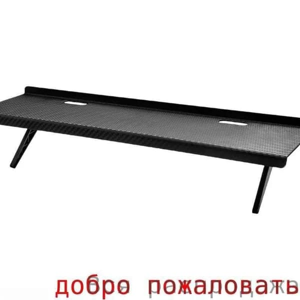 Стойка для ТВ-приставки без перфорации, кронштейн хранения монитора офисного компьютера-перфорированный 40x11,5 см