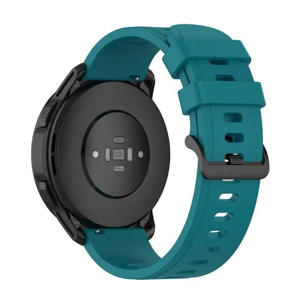 Силиконовый ремешок для часов Xiaomi Watch S1 Active и Xiaomi Watch Color, зелёный, 22 мм