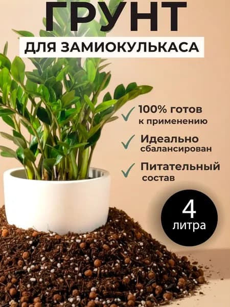 Грунт для замиокулькаса 4 литра
