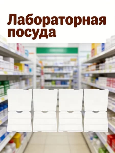 Прозрачный пластиковый органайзер для предметных стекол микроскопа, набор из 4 шт для лаборатории
