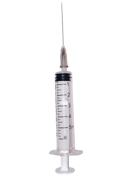 Шприц 5 мл 100 шт медицинский для инъекций одноразовый с иглой 22G Vogt Medical