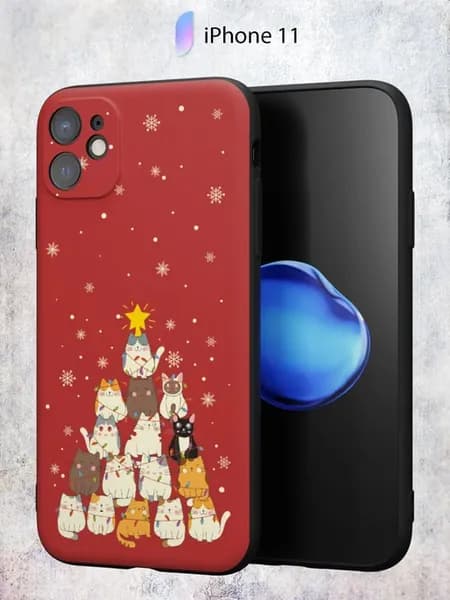 Чехол на iPhone 11 с принтом Новый год