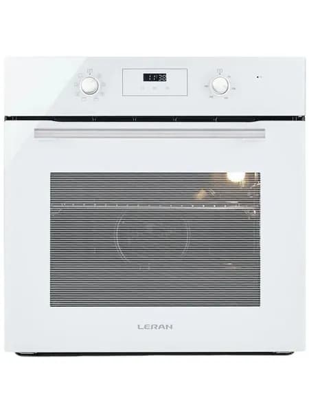 LERAN встраиваемый духовой шкаф EO 6474 WG, электрический, белый, большой объем 70л, конвекция, 8 режимов, утапливаемые переключатели