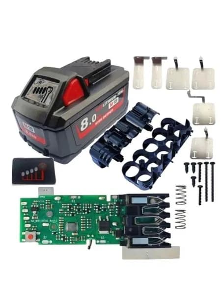 Корпус для самостоятельной сборки аккумулятора Milwaukee m18 8a 10*21700