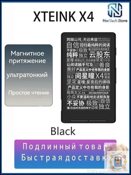 4.3" Электронная книга XTEINK X4, черный