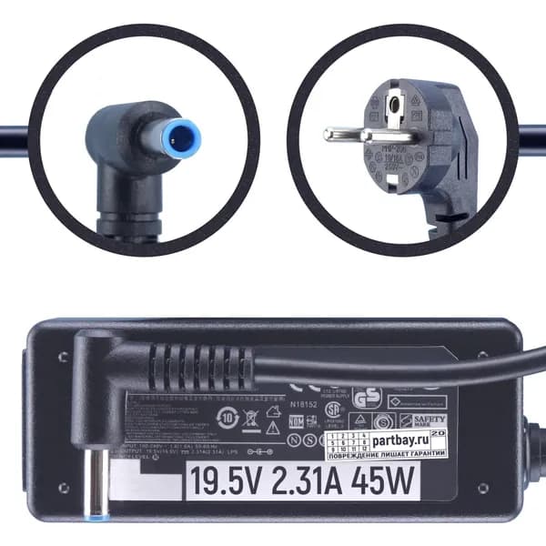 TPN-DA16 Блок питания для HP 19.5V 2.31A 4.5x3.0mm 45W (совместимый)