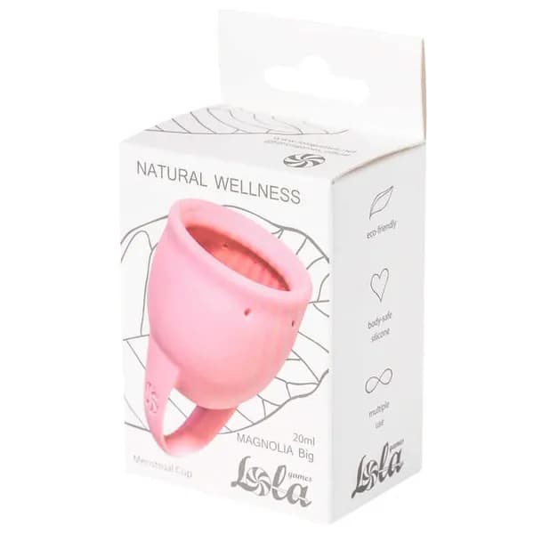 Менструальная чаша Natural Wellness Magnolia, розовая - 20 мл. Lola
