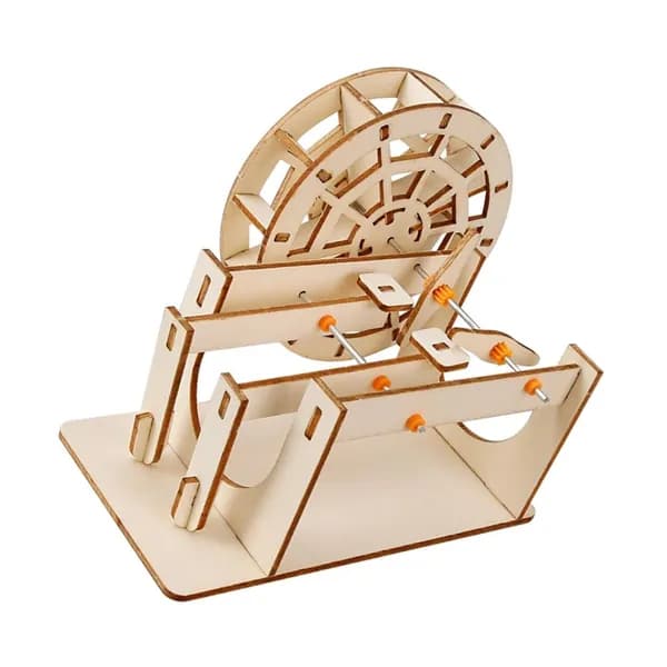 Набор для создания водяной мельницы из дерева Fun Wood Water Mill Craft Set, научная развивающая игрушка для детей