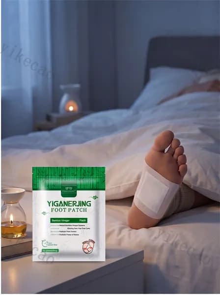 Пластыри для стоп YIGANERJING, ночные травяные патчи для вечернего ухода, помогают расслабиться, уменьшить ощущение усталости и тяжести в ногах, поддерживают комфортный сон и свежесть стоп