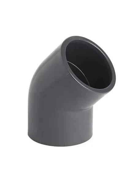 Угол ПВХ клеевой 45 d63 PN16 AQUAVIVA