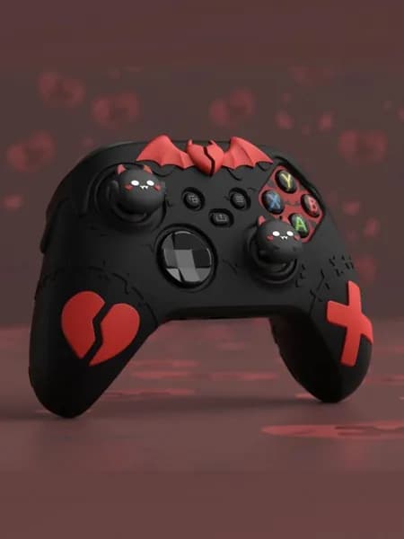 Готический чехол из силикона для геймпада Xbox Series X S, чёрный