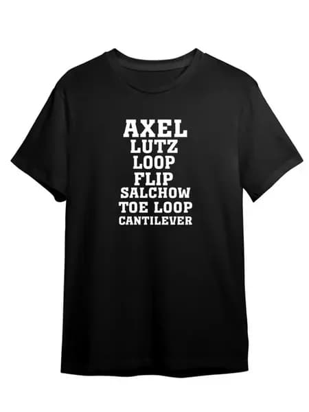 Футболка Олимпиада Спорт Фигурное Катание AXEL LUTZ LOOP