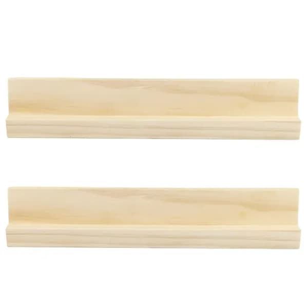 Подставка для домино из натурального дерева, 2 шт., - 27x3.5x4.5 см