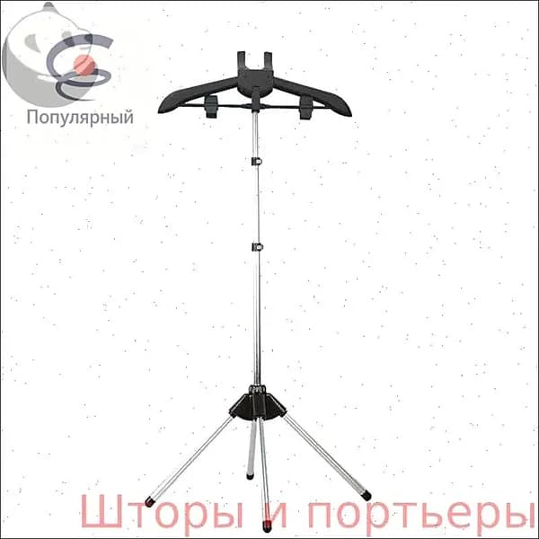 Вешалка напольная 160х50 см черный матовый