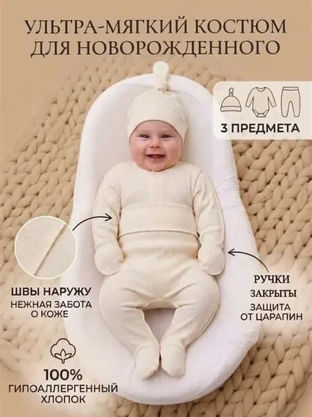 Нательный комплект для новорожденных