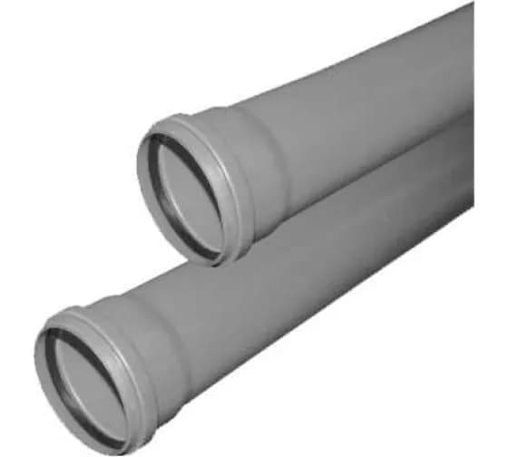 Труба PP-H с раструбом серая OPTIMA Дн 50х1,5 б/нап L0,25м в/к VALFEX 220500025