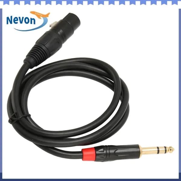 Кабель XLR Female to TRS 1м, высококачественный, для звукозаписи и живых выступлений