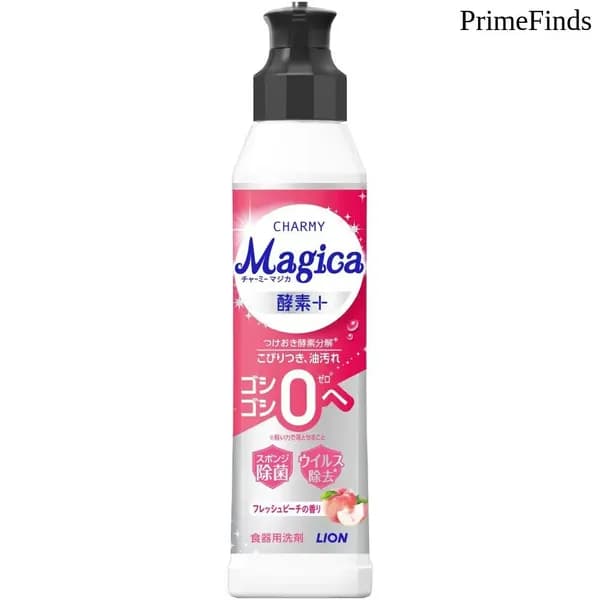 Средство для мытья посуды Charmy Magica Enzyme+ аромат персика, 220 мл бутылка с дозатором