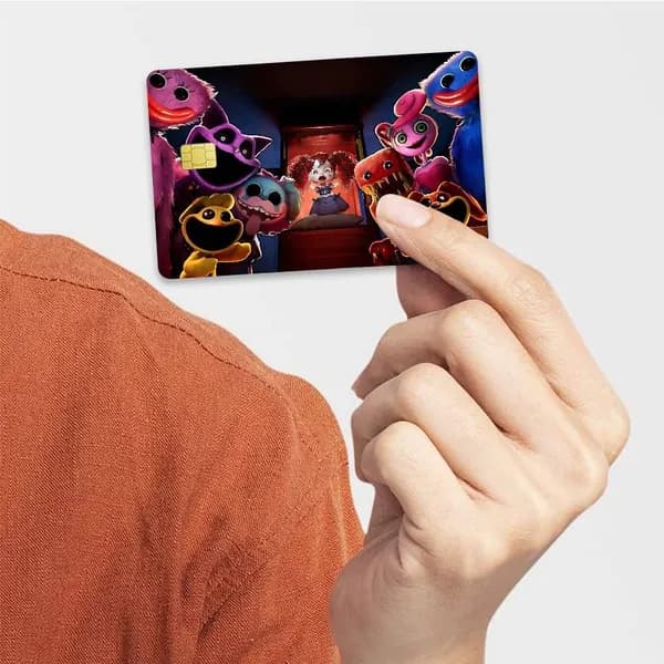МАКОВОЕ ВРЕМЯ ИГРЫ POPPY PLAYTIME Наклейка для банковской карты