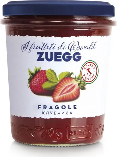 Конфитюр ZUEGG клубника экстра, 320 г