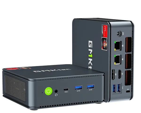 GMKtec Мини-ПК 2025 Nucbox M6 Ultra 6C/12T,WiFi 6E, BT 5.2, USB4+Два 2.5G+DP (AMD Ryzen 5 7640HS, RAM Отсутствует, AMD Radeon 760M, Без ОС), Nucbox M6 Ultra, черный