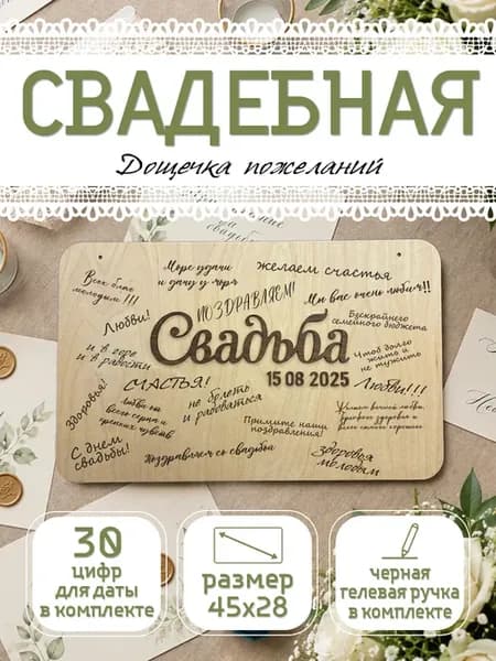 Доска пожеланий на свадьбу гостевая книга