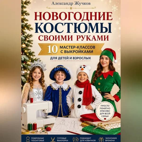 Новогодние костюмы своими руками. 10 мастер-классов с выкройками для детей и взрослых | Жучков Александр | Электронная аудиокнига