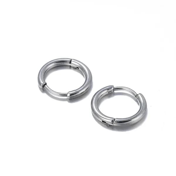 швензы конго круглые золотые гипоаллергенные , диаметр 16mm , 2 шт , цвет серебро