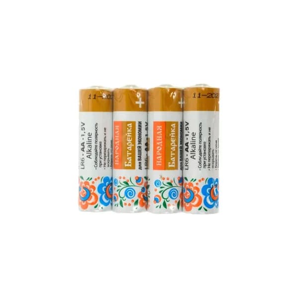 Элемент питания LR6 AA Alkaline 1,5V SR-4 м SQ1702-0018 (4 шт) 1 упак