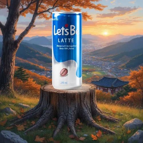 Холодный Кофе Lotte Let's Be Latte (Летс Би Латте). Корея. 30х0,24