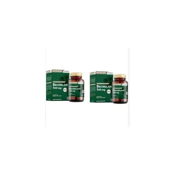 Nutraxin Бромелайн 60 капсул-2 шт