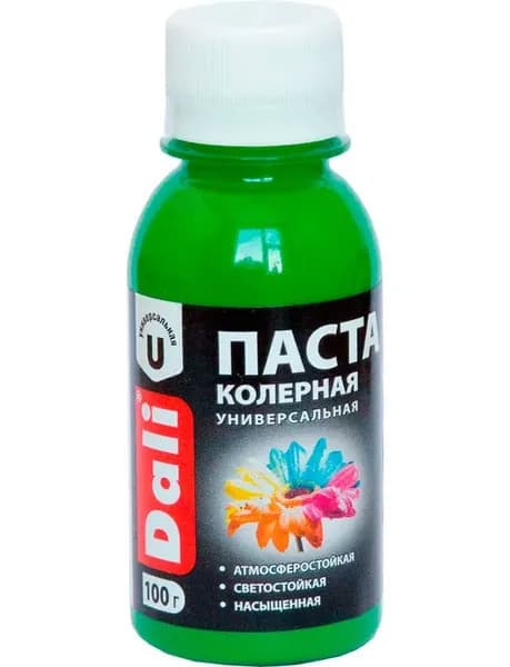 Колерная паста универсальный "DALI" /зеленое яблоко/ 0,1 кг