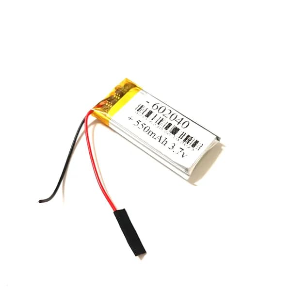 Texet DVR-5GP аккумулятор 550mAh 3.7v 2 провода (батарея на видеорегистратор совместимая универсальная)