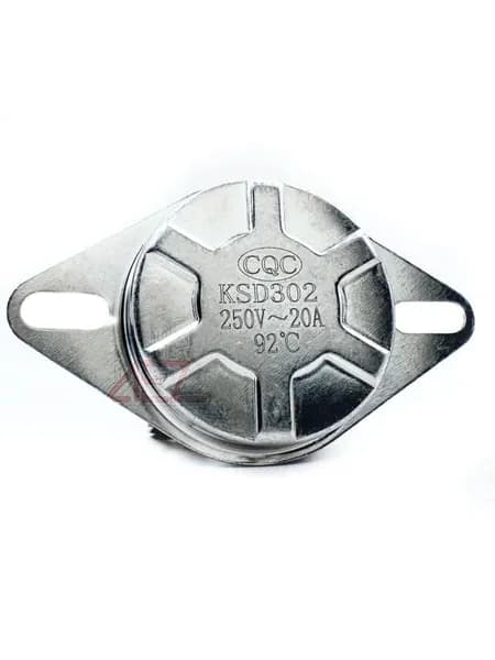 Термостат KSD-302 92 (термодатчик) универсальный для водонагревателя, 220V, 20A, 92 градуса