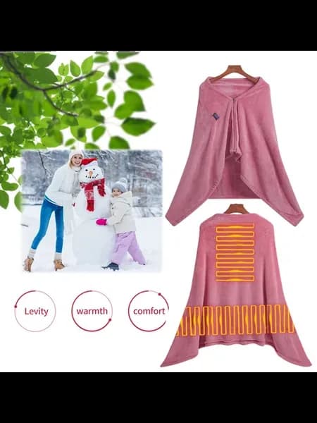 USB Coral Fleece грелка с 9 тепловыми зонами для дома на ули
